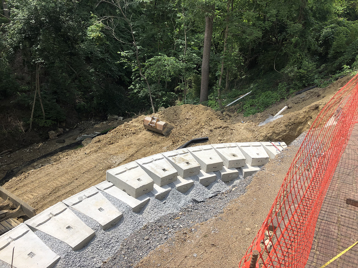 Retaining wall install or repair - Pittsburgh to Greensburg